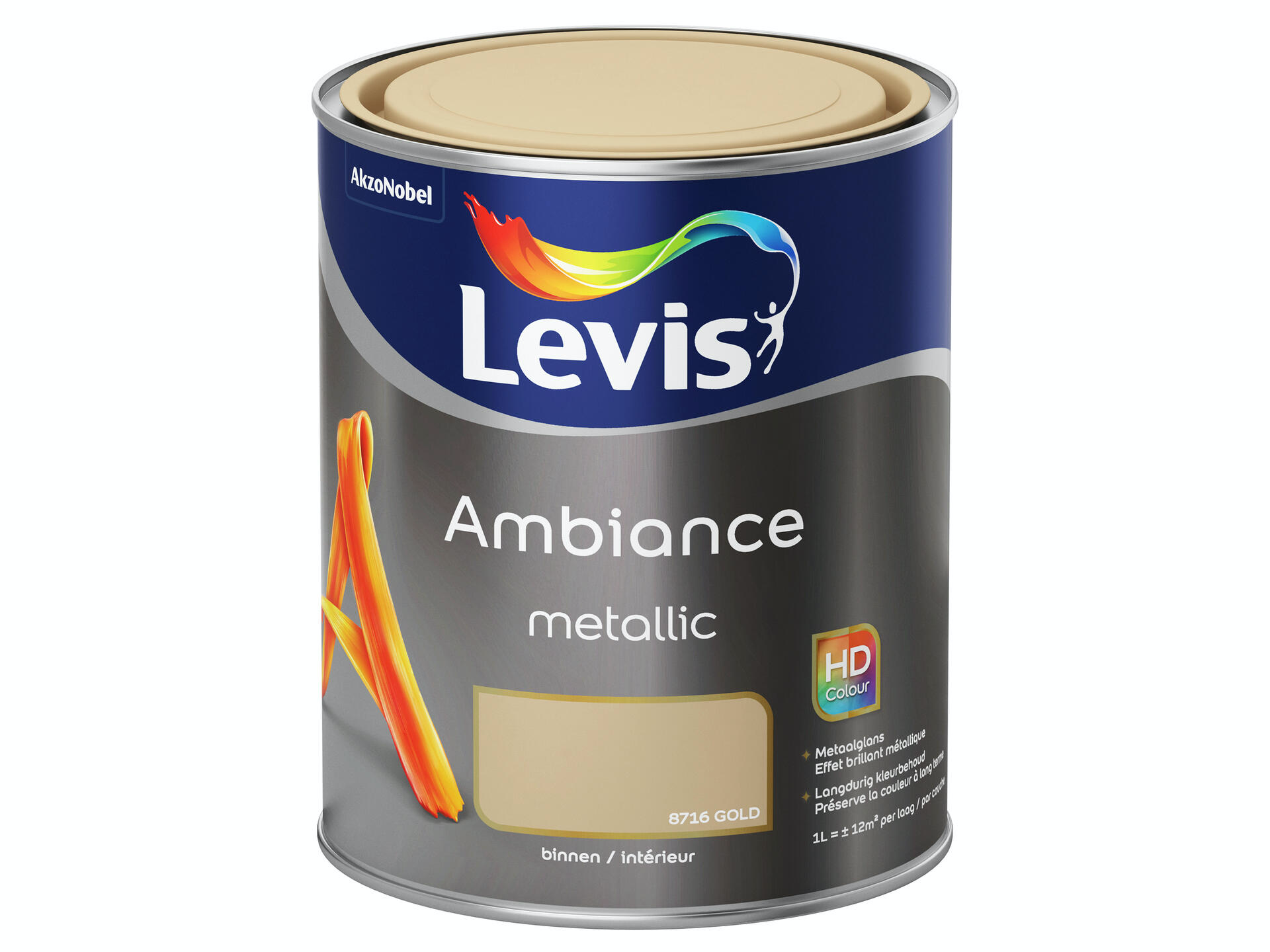 Levis Ambiance Metallic muurverf 1l goud