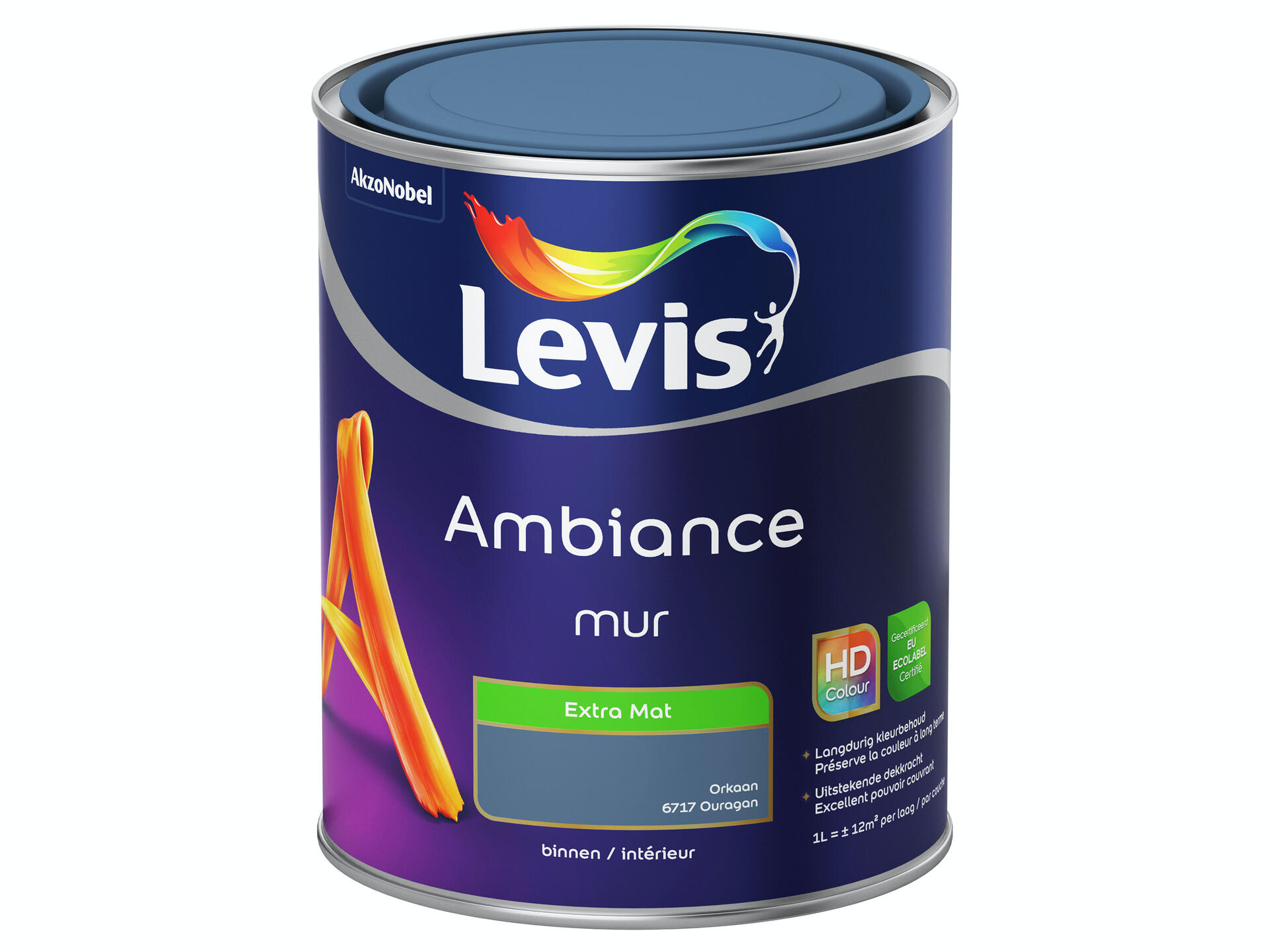 Levis Ambiance muurverf extra mat 1l orkaan
