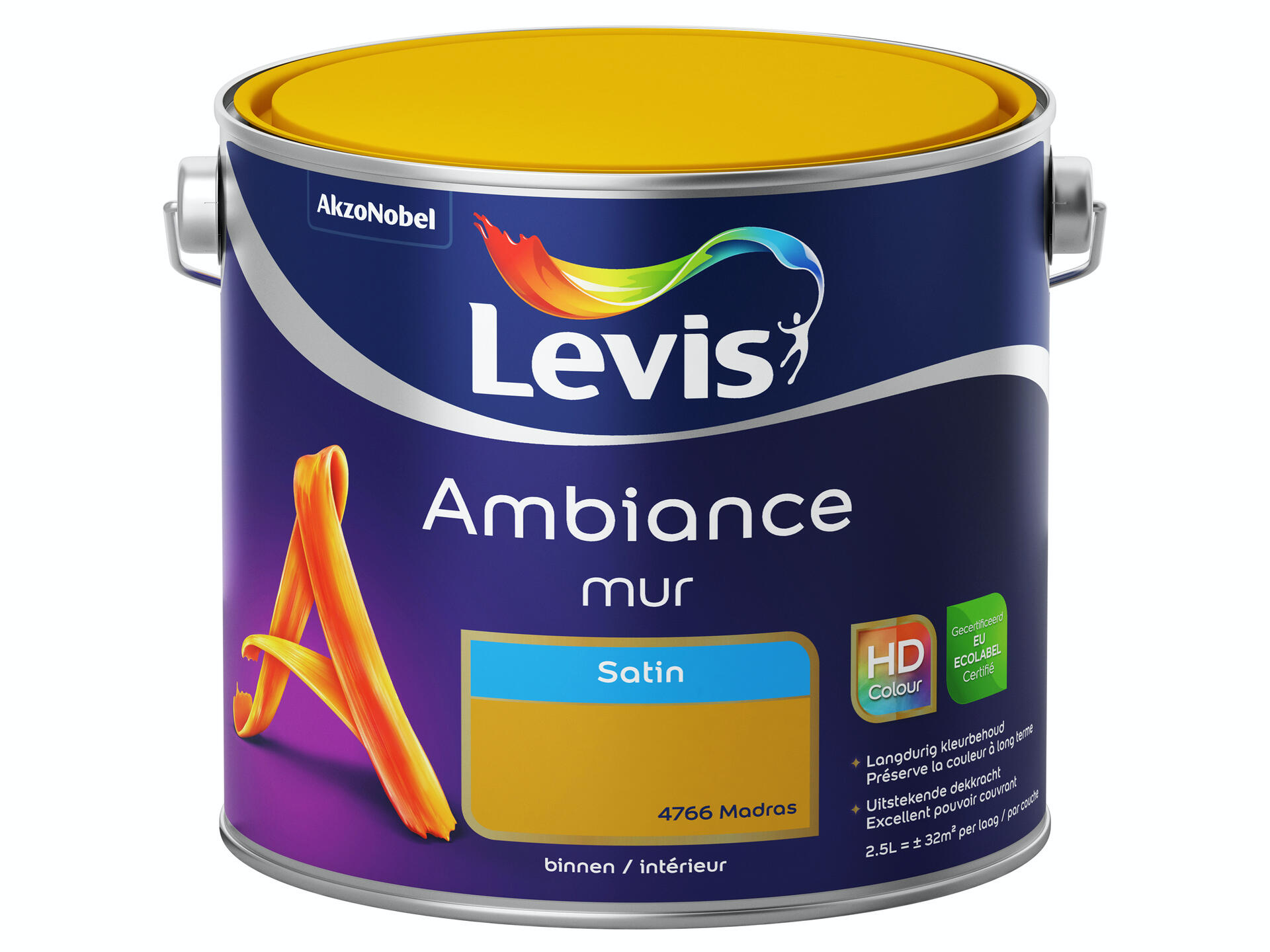 Levis Ambiance muurverf zijdeglans 2,5l madras