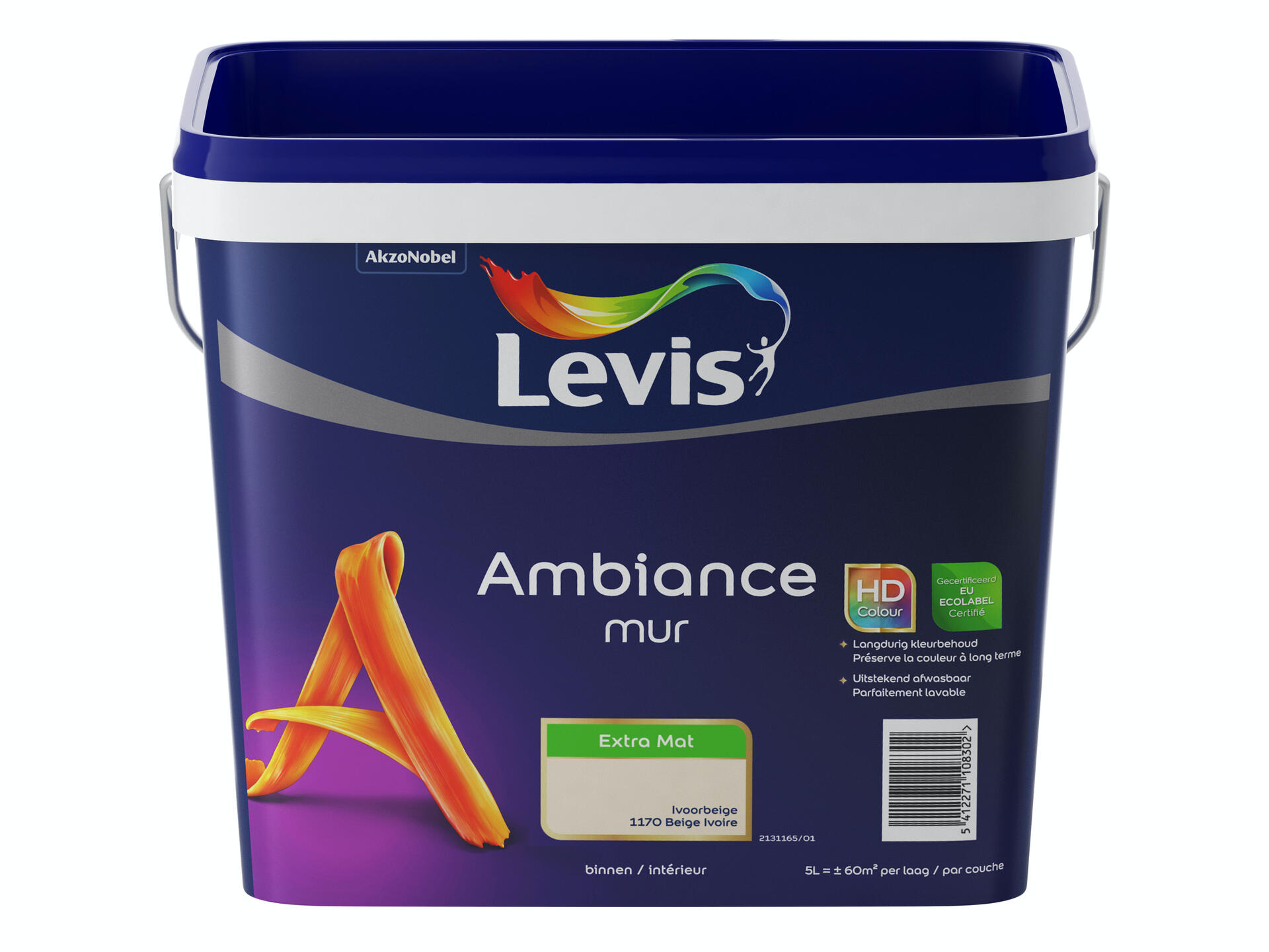 Levis Ambiance muurverf extra mat 5l ivoorbeige