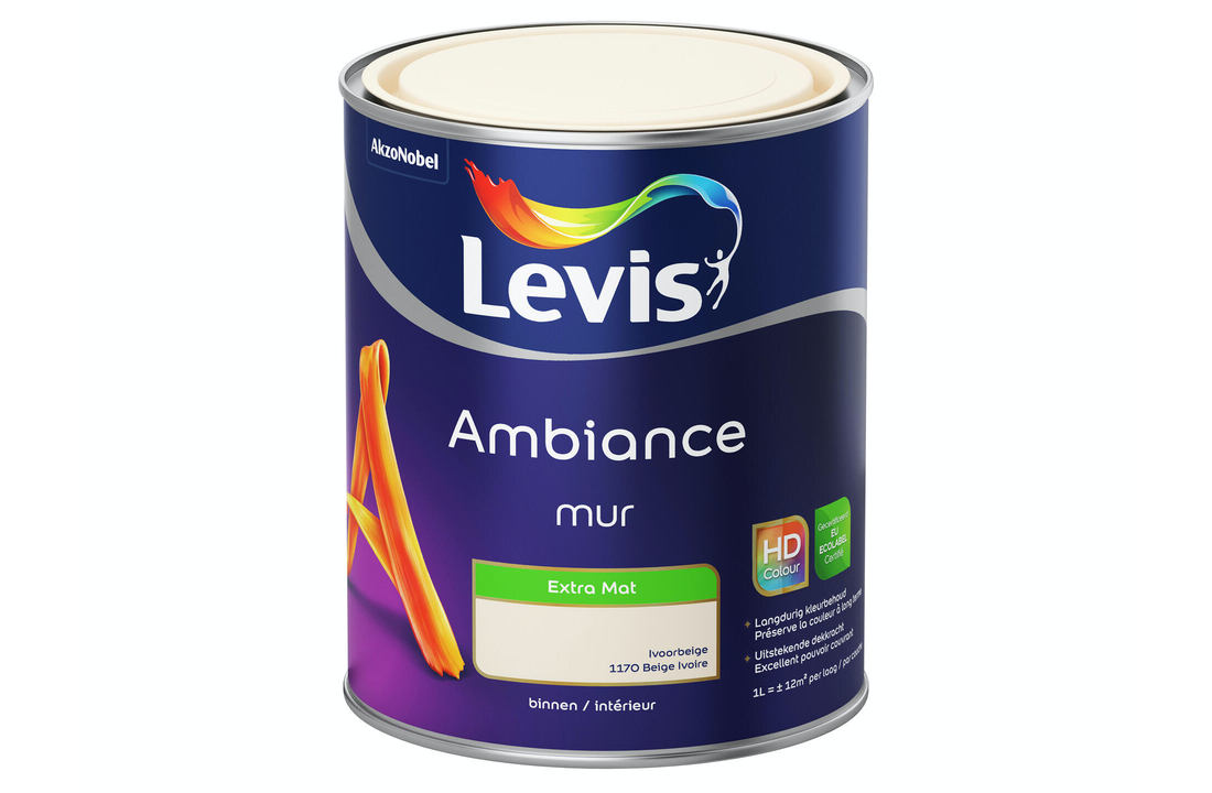 Levis Ambiance muurverf extra mat 1l ivoorbeige