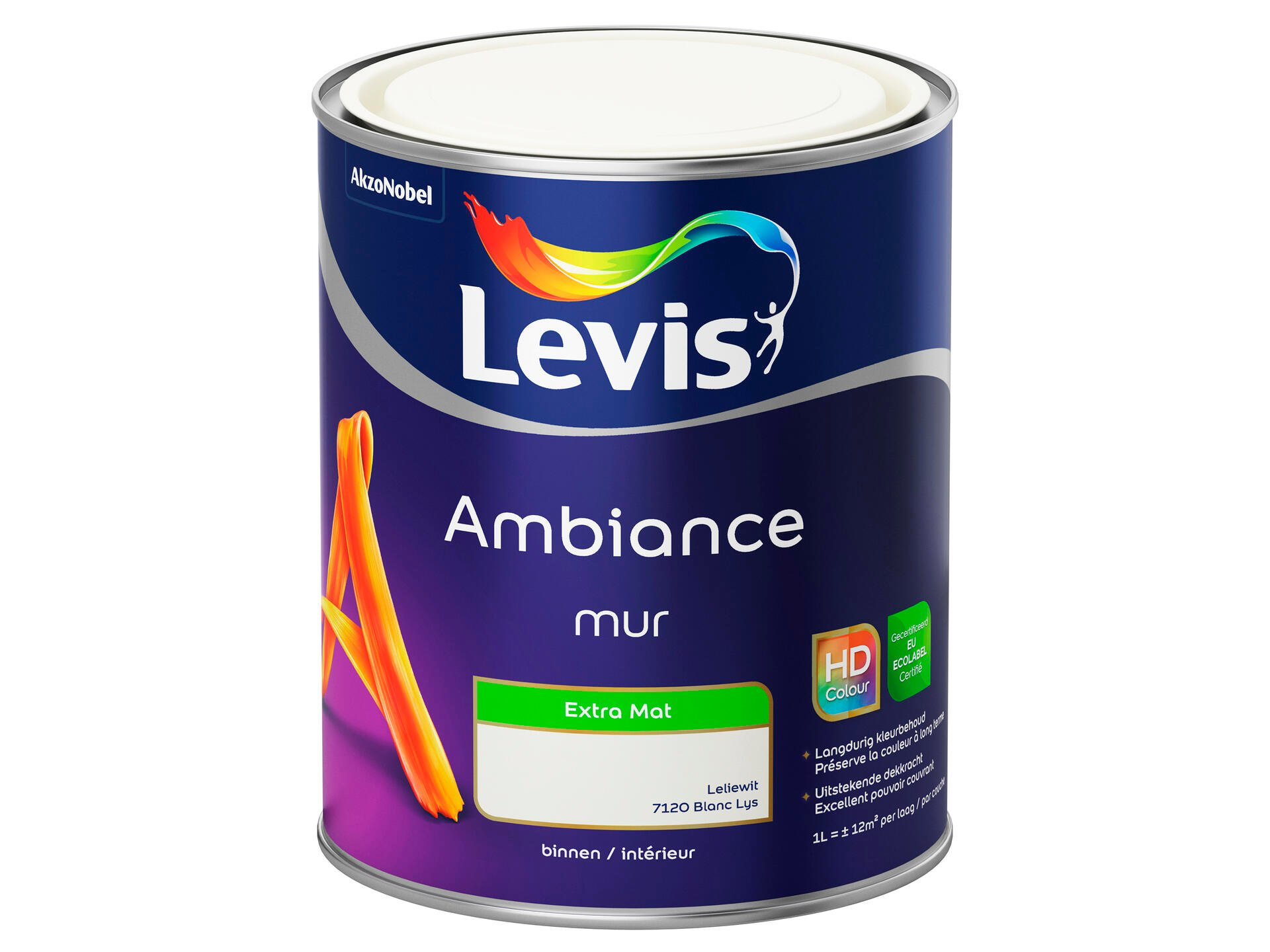 Levis Ambiance muurverf extra mat 1l leliewit