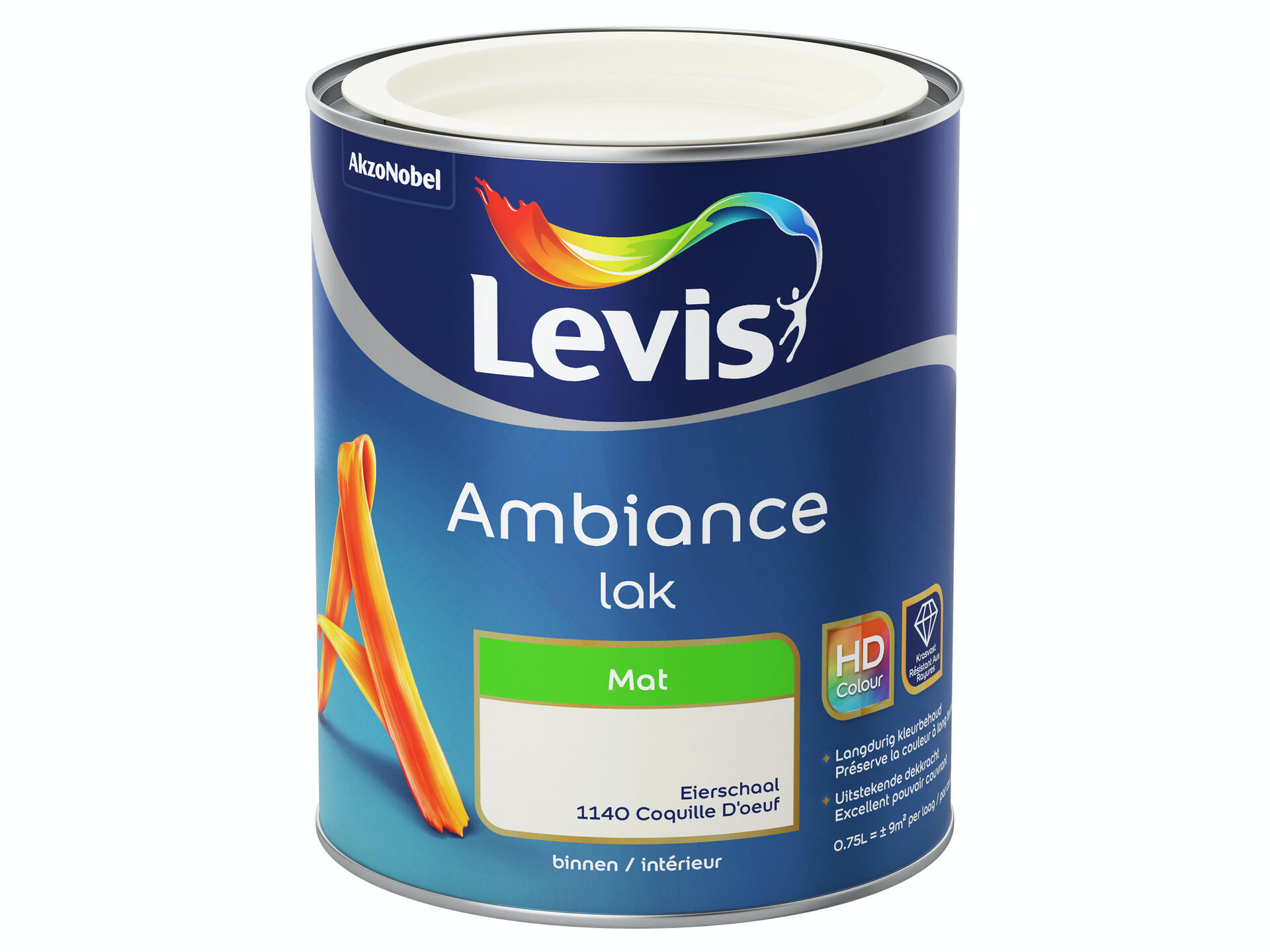 Levis Ambiance lak mat 0,75l eierschaal