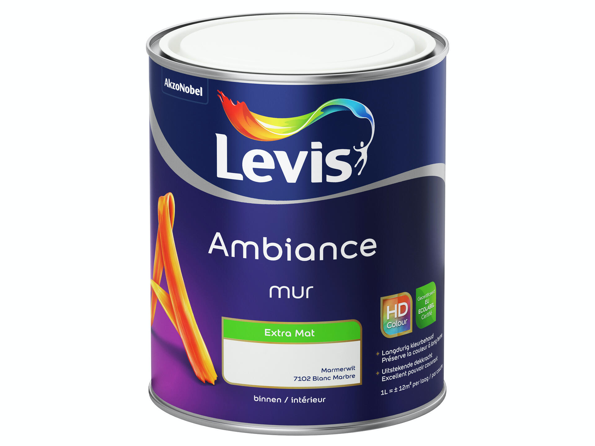 Levis Ambiance muurverf extra mat 1l marmerwit