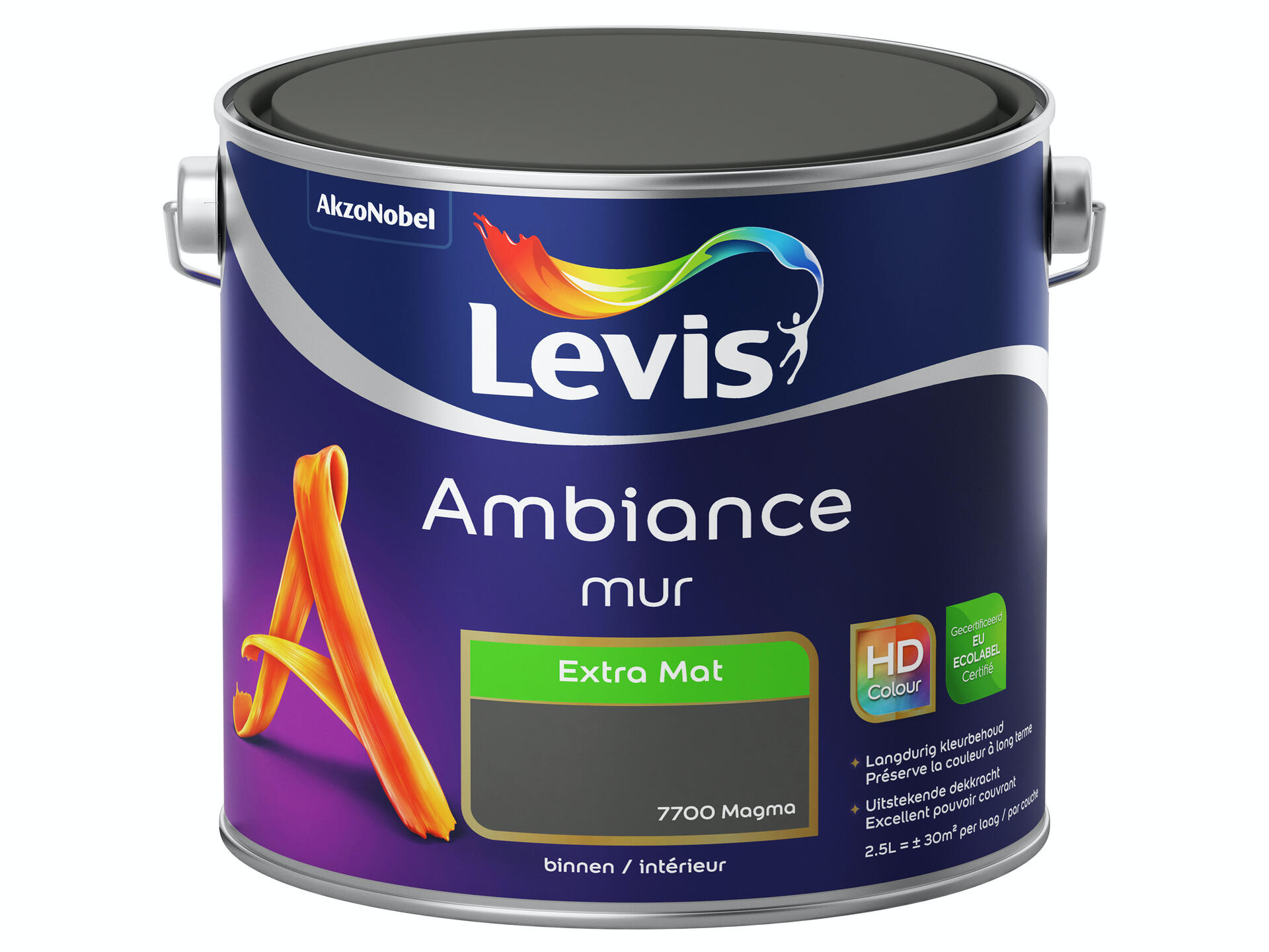 Levis Ambiance muurverf extra mat 2,5l magma