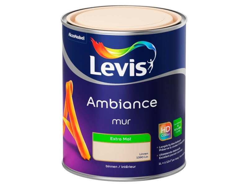 Levis Ambiance muurverf extra mat 1l linnen