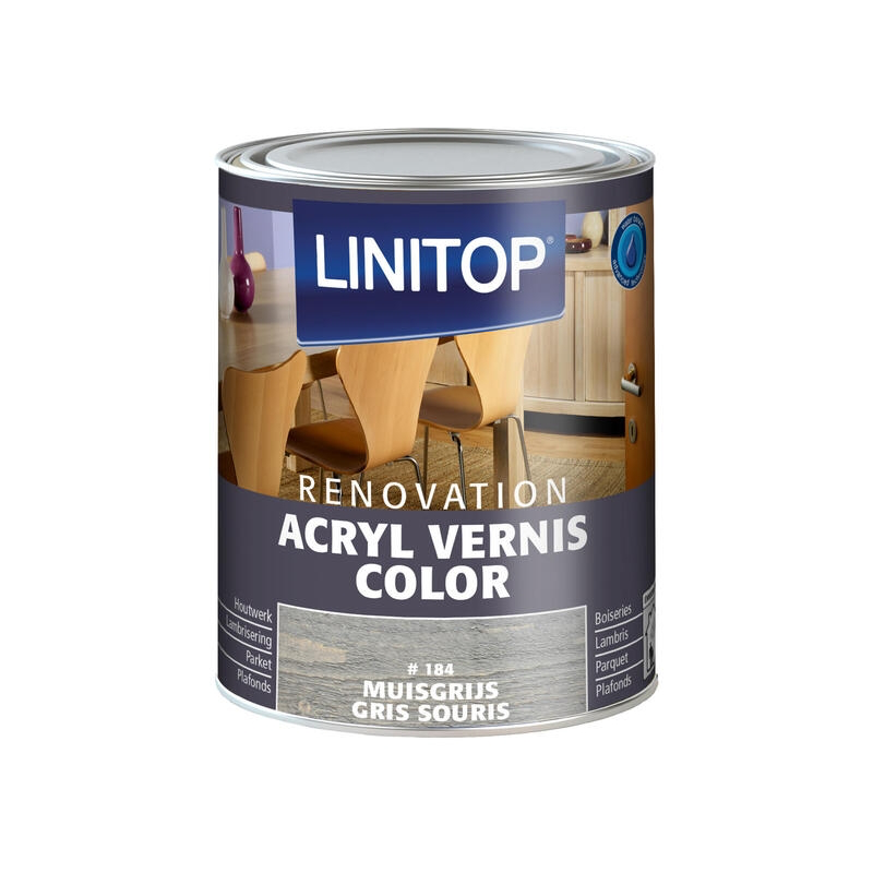 Acryl Vernis 0.25L Muisgrijs