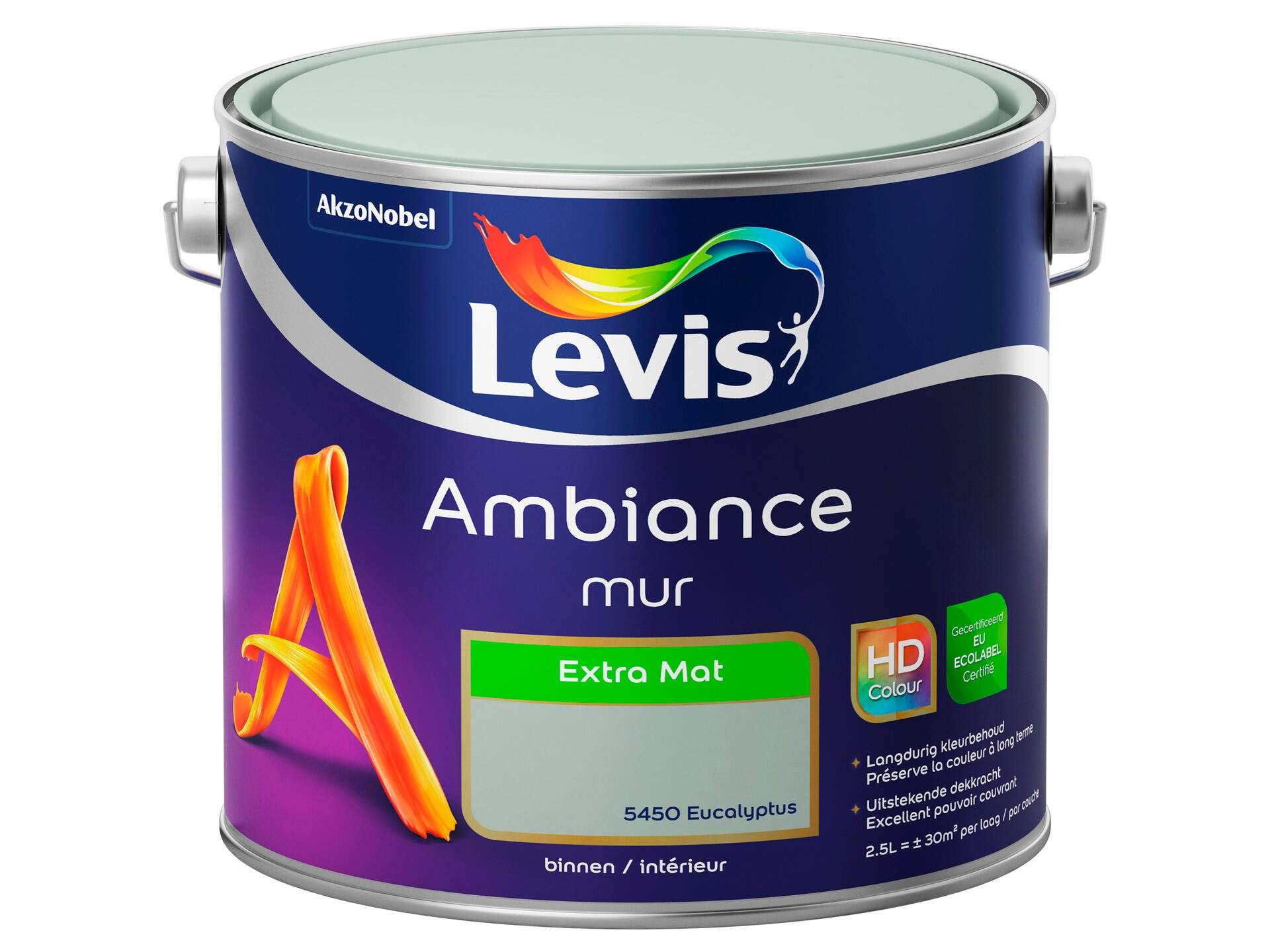 Levis Ambiance muurverf extra mat 2,5l eucalyptus