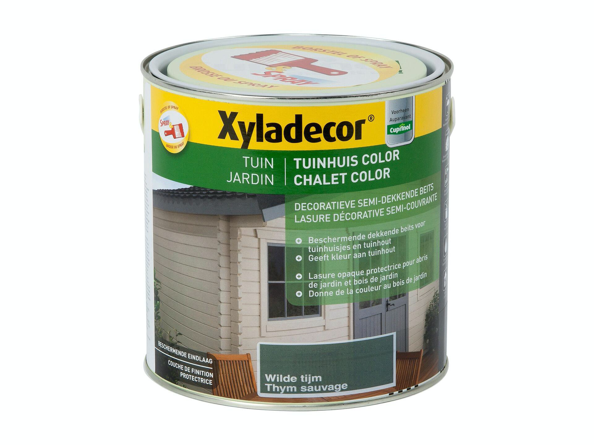 Xyladecor houtbeits tuin color 2,5l wilde tijm