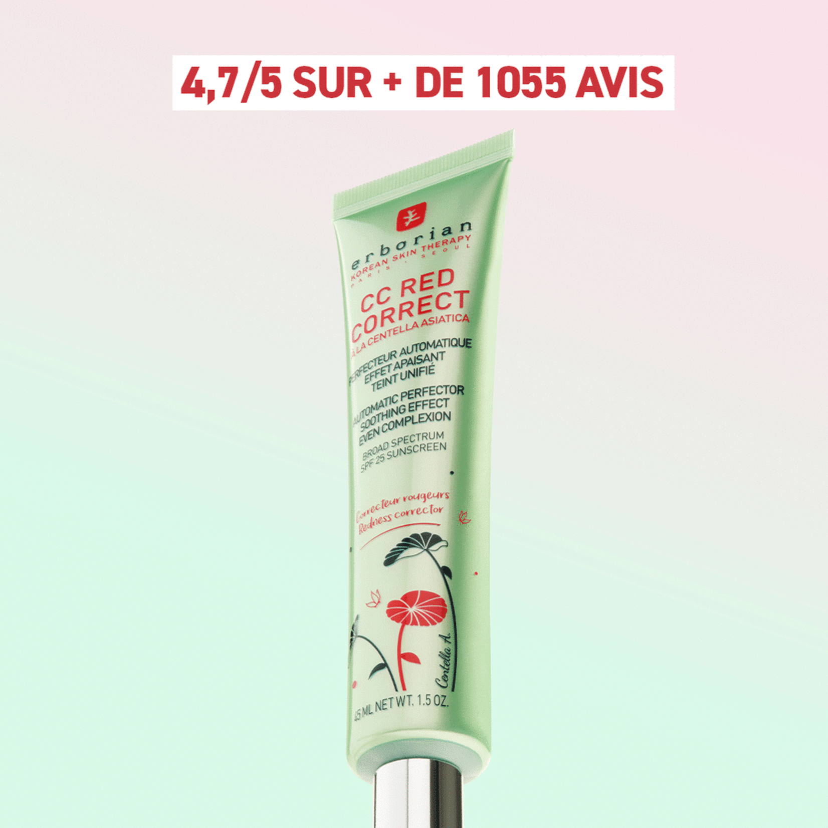 ERBORIAN CC Red Correct crème anti-rougeurs