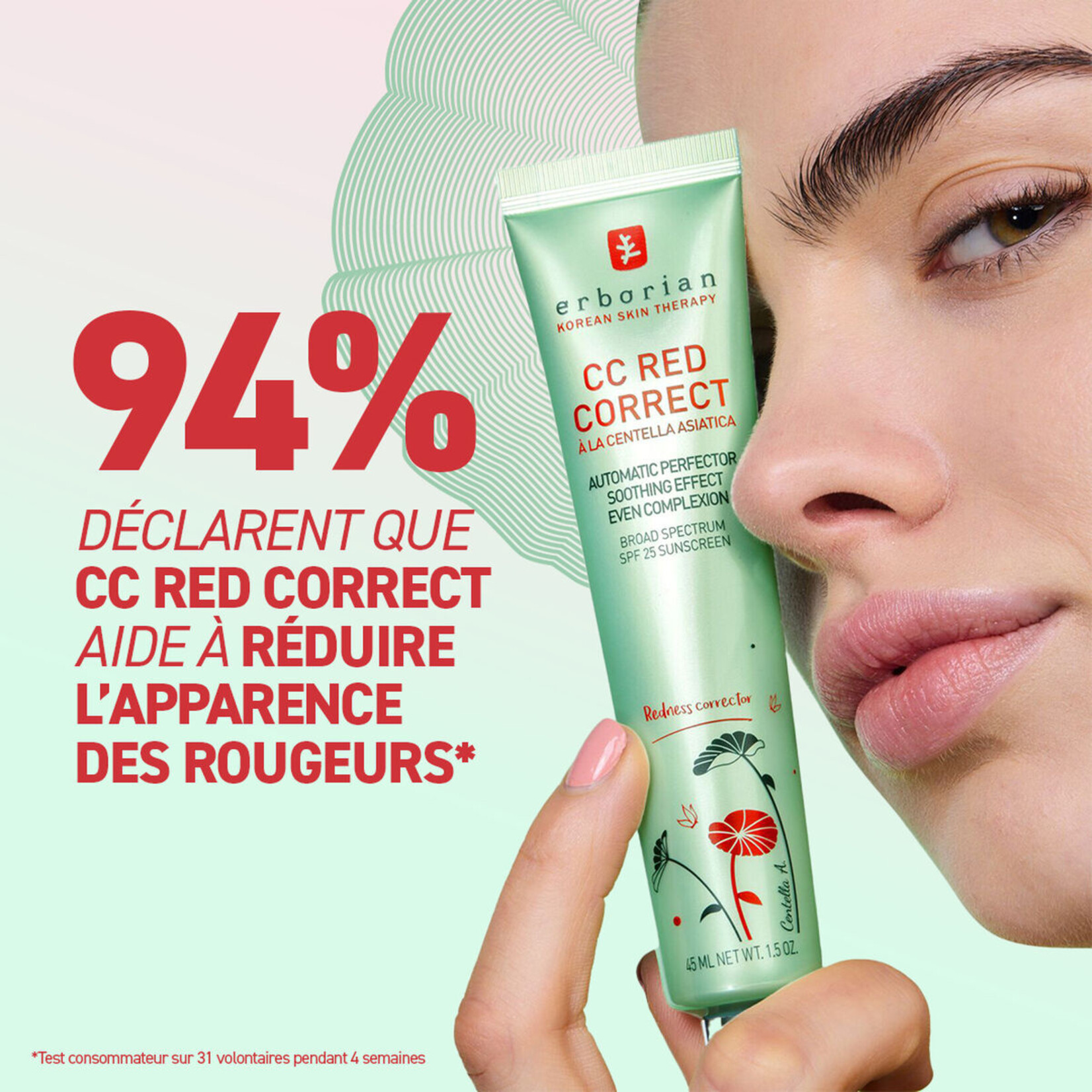 ERBORIAN CC Red Correct crème anti-rougeurs