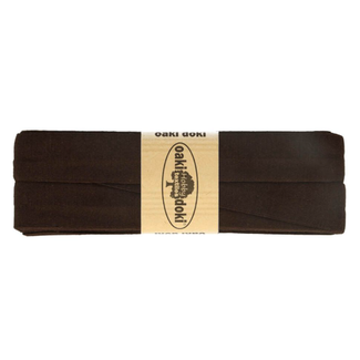 Biais rekbaar - donker bruin 501