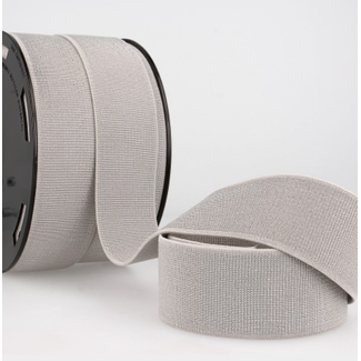 Elastiek 40 mm - lurex grijs