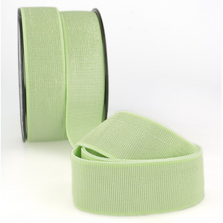 Elastiek 40 mm - lurex zacht groen