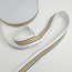 Elastiek 40 mm -  lurex wit/goud