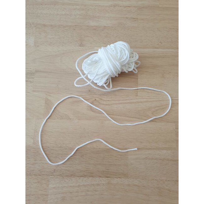 Zachte mondmaskerelastiek - wit
