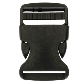 Klikgesp nylon zwart 30 mm