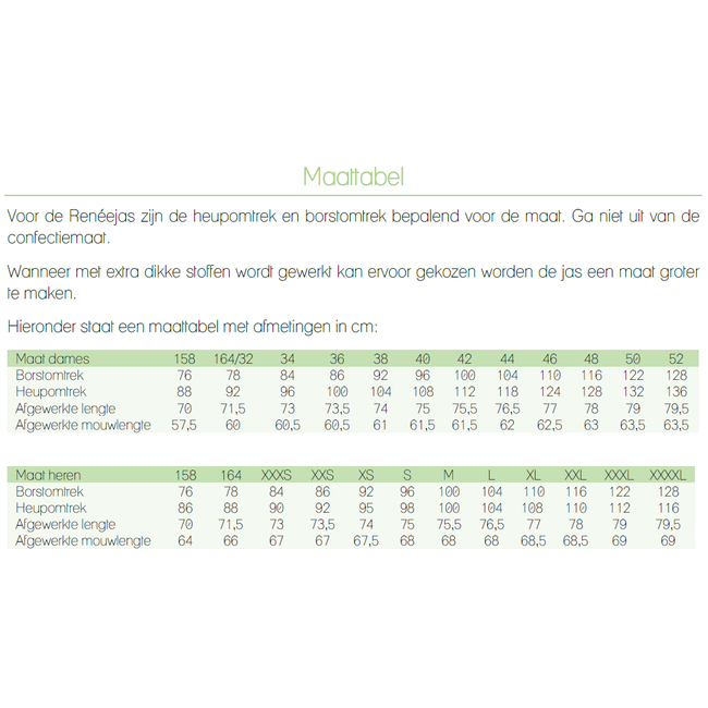 Iris May - Renee jas heren