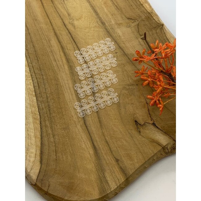 Transparante drukknopen 7 mm