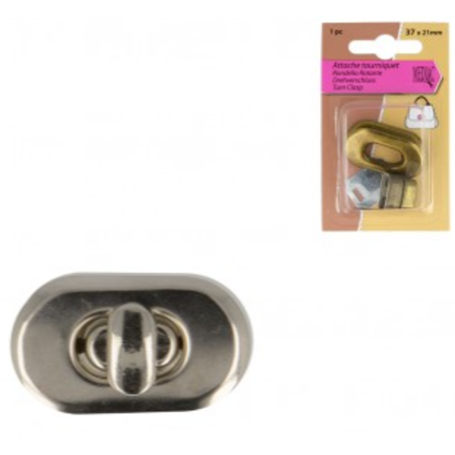 Draaislot - zilverkleurig