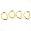 Mediac D-ring goud (10-50mm)