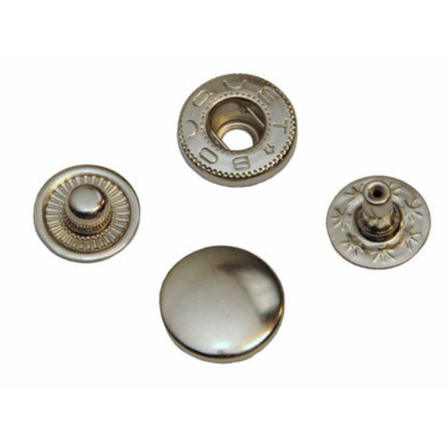 Anorak drukknopen zilver (5st)