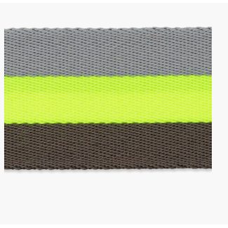 Tassenband doubleface - neon geel