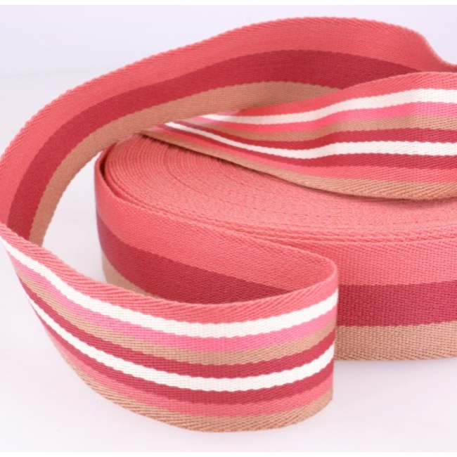 Tassenband doubleface - roze
