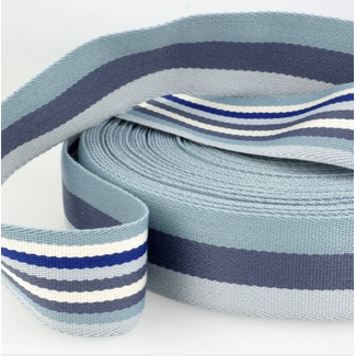Tassenband doubleface - blauw