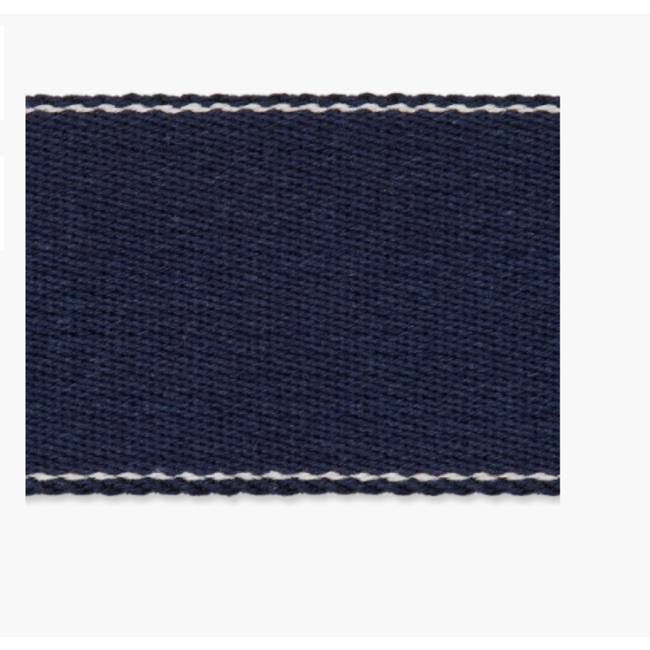 Tassenband linnenlook - donker blauw