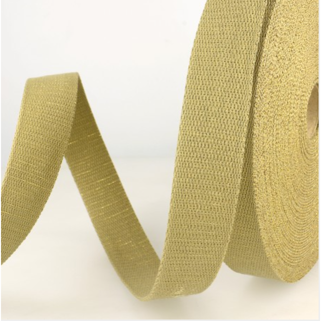 Tassenband natuur - goud