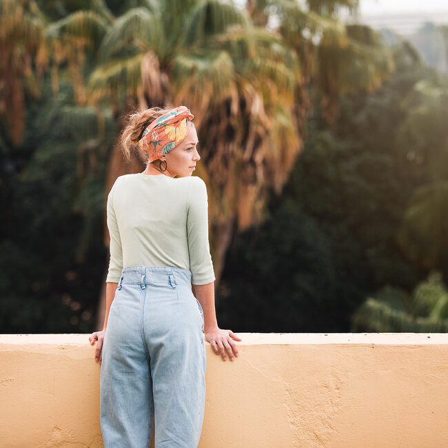 SYAS17 French terry - mistgroen (thin grid)