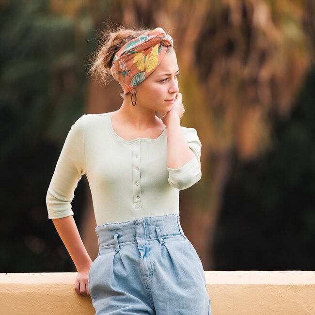 SYAS17 French terry - mistgroen (thin grid)