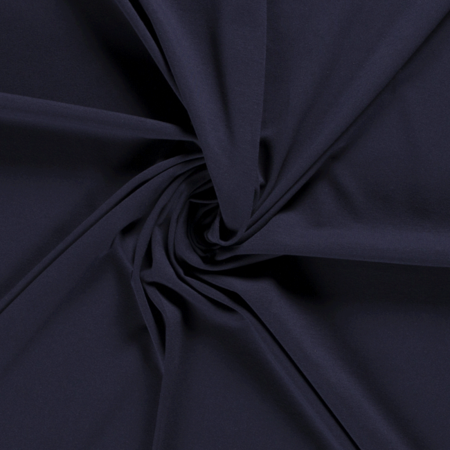 Katoentricot - navy