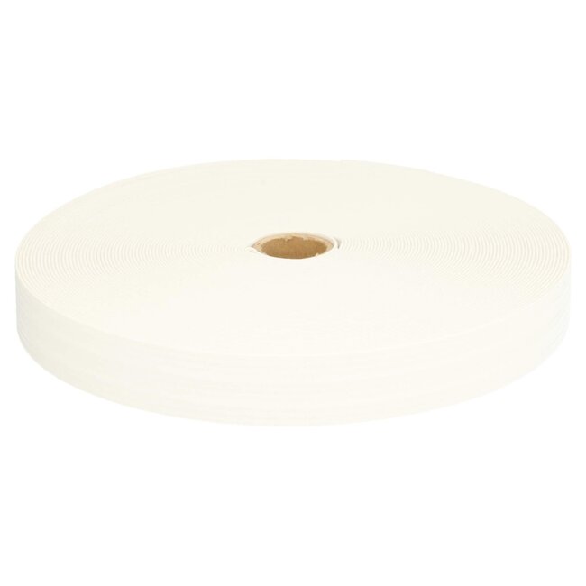 Zachte elastiek 25 mm - wit