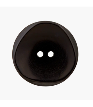 Platte knoop - zwart 20mm