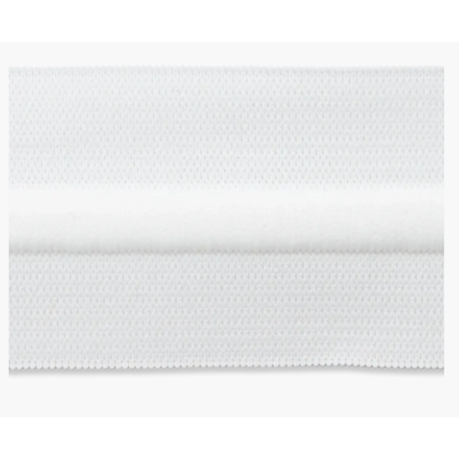 Elastiek met koord 38mm - wit