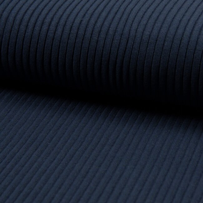 Heavy rib boordstof - navy