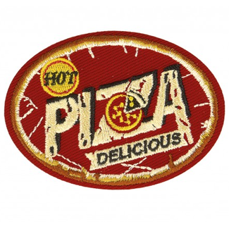 Strijkapplicatie - pizza