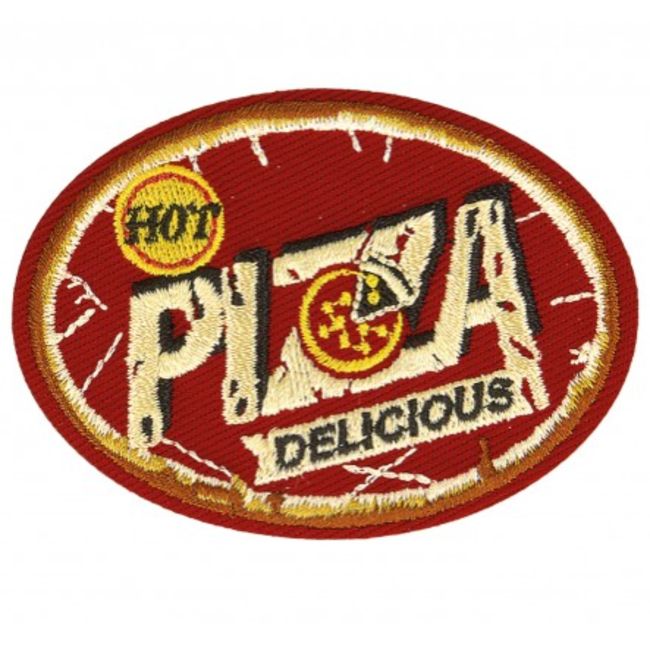 Strijkapplicatie - pizza