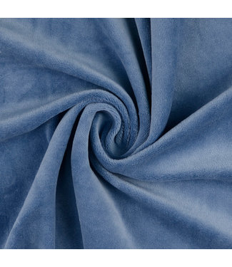 Nicky velours - pastel blauw