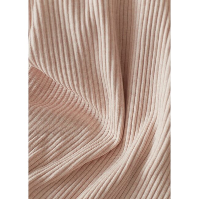 Heavy rib boordstof - cherry pearl