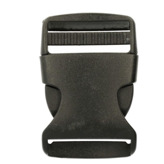 Klikgesp nylon zwart 40 mm