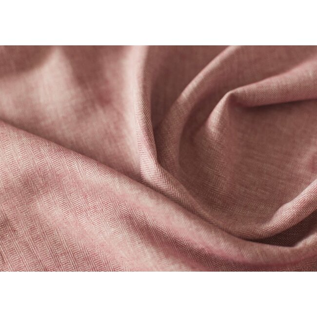 Linnen visgraat - rood