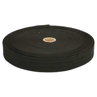 Zachte elastiek 30 mm - zwart