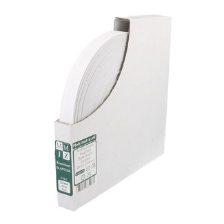 Zachte elastiek 20 mm - wit