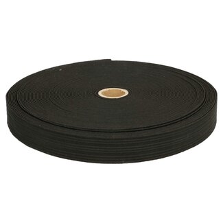Zachte elastiek 35 mm - zwart