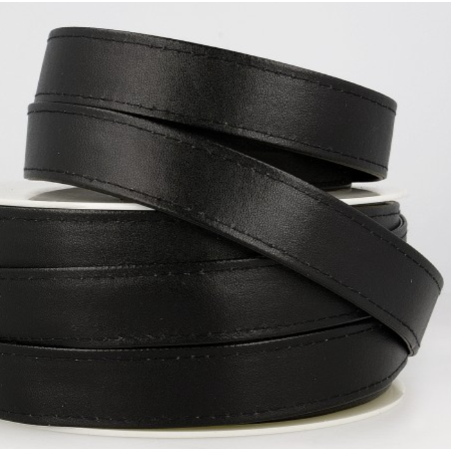 Tassenband imitatieleer - zwart