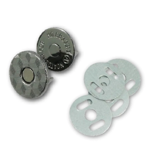 Magneet gun metal (14 mm) (2st)