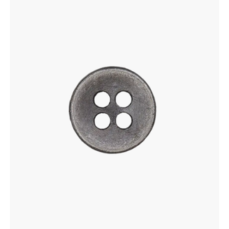 Metalen knoop 9mm - zilver